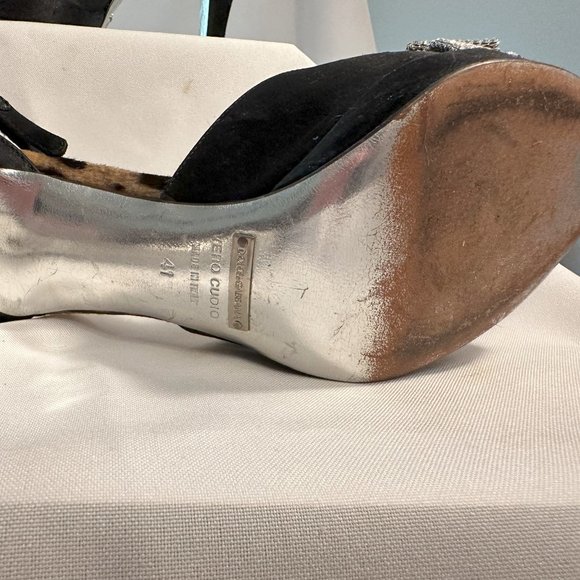 Dolce & Gabbana heels with ankle strap, and rhinestones in a bow - Picture 2 of 4